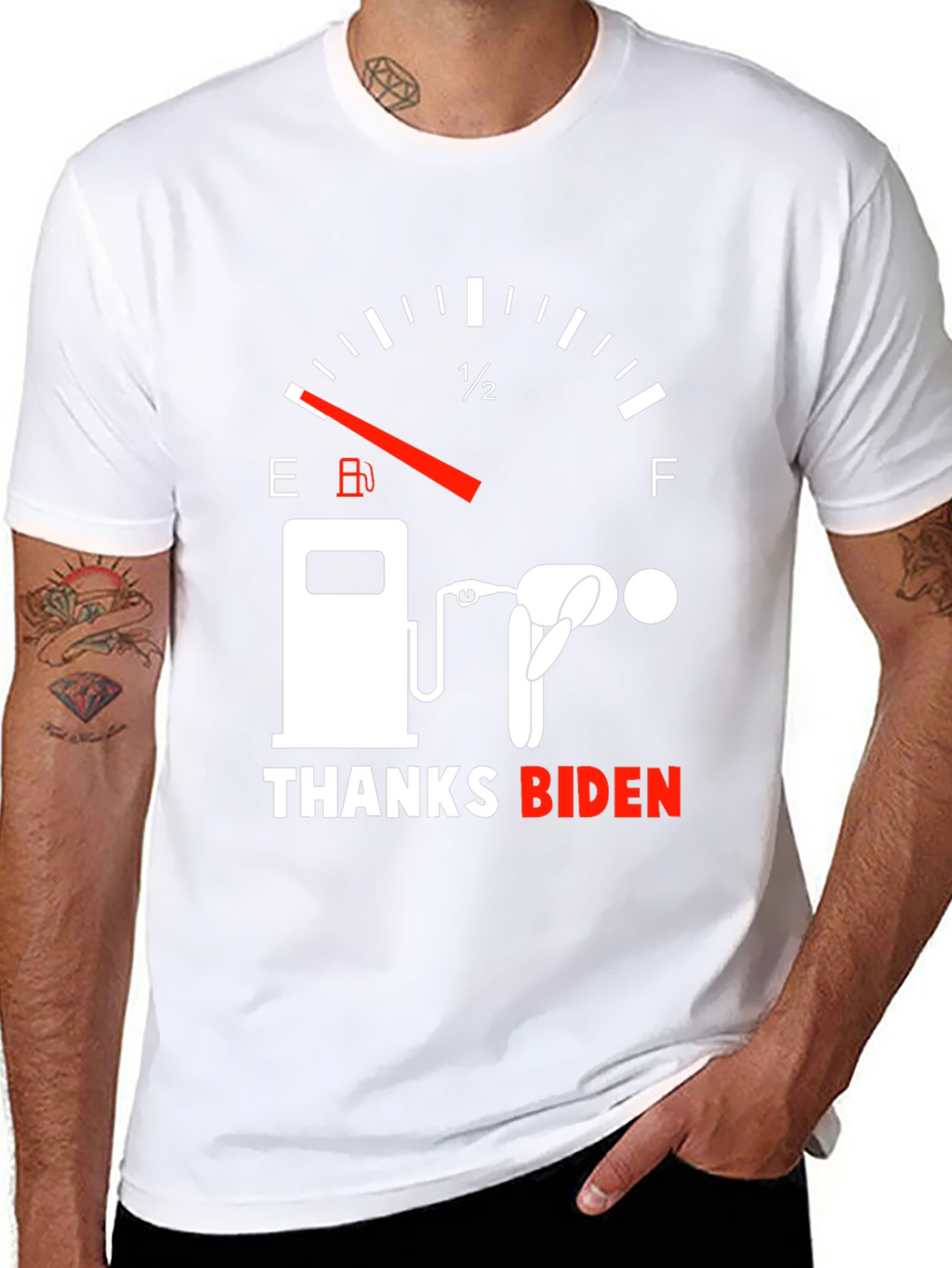 Thanks Biden Gas Gauge Graphic Tee