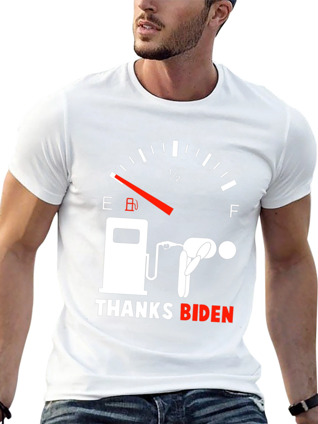 Thanks Biden Gas Gauge Graphic Tee