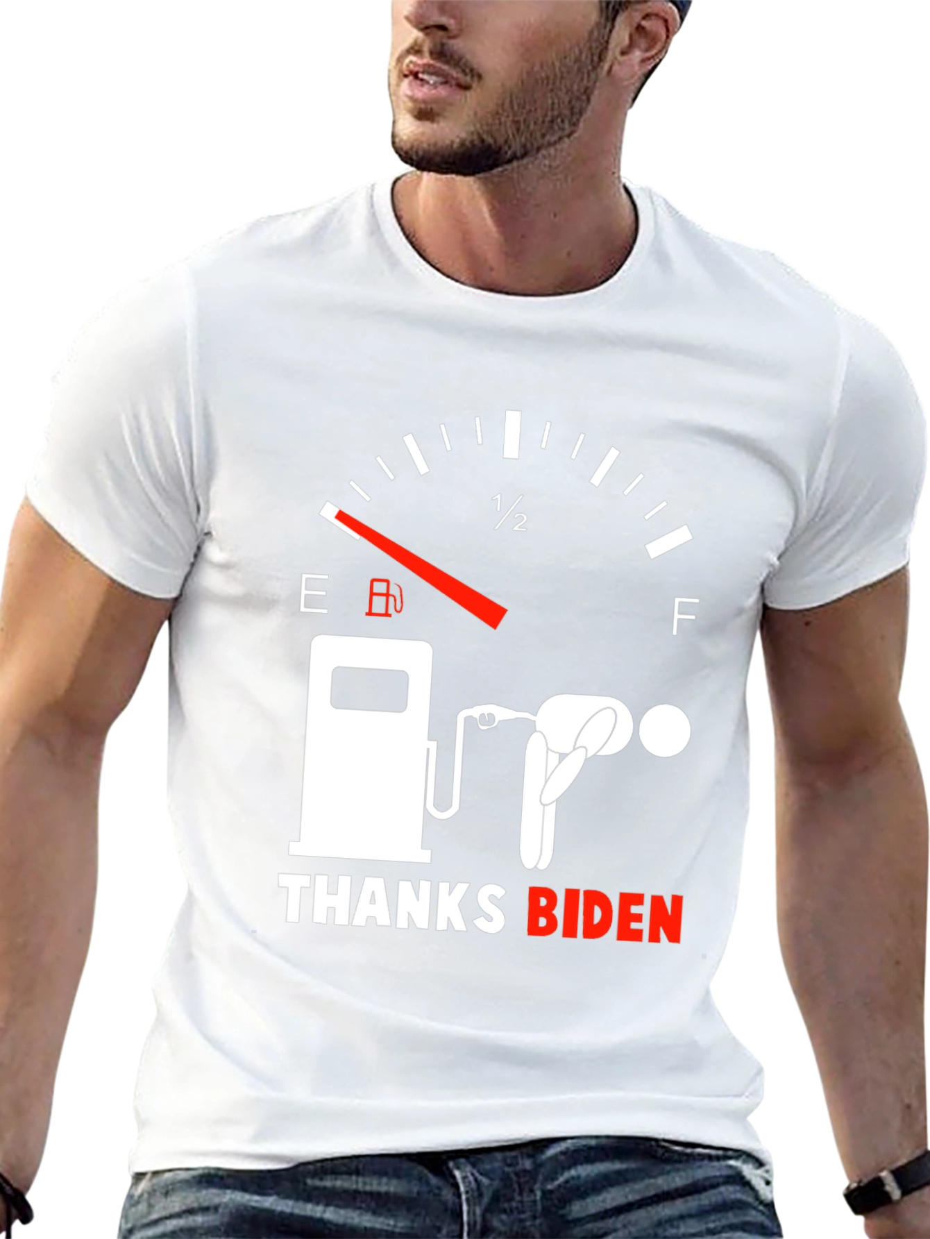 Thanks Biden Gas Gauge Graphic Tee