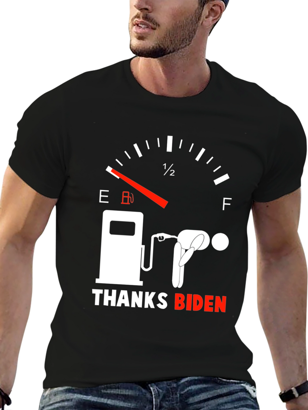 Thanks Biden Gas Gauge Graphic Tee