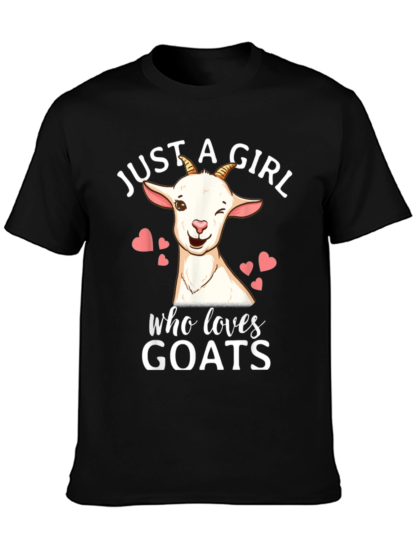 Just a Girl Who Loves Goats Graphic T-Shirt