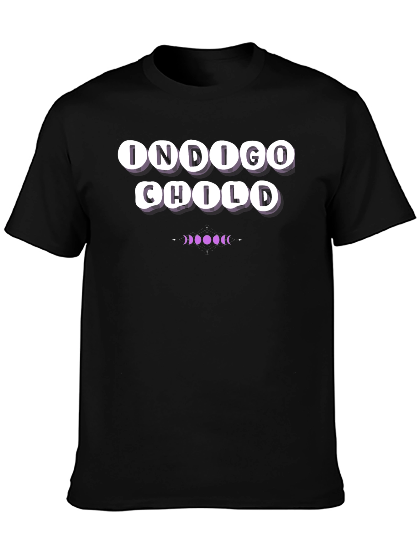 Indigo Child Graphic Tee - Black Cotton T-Shirt