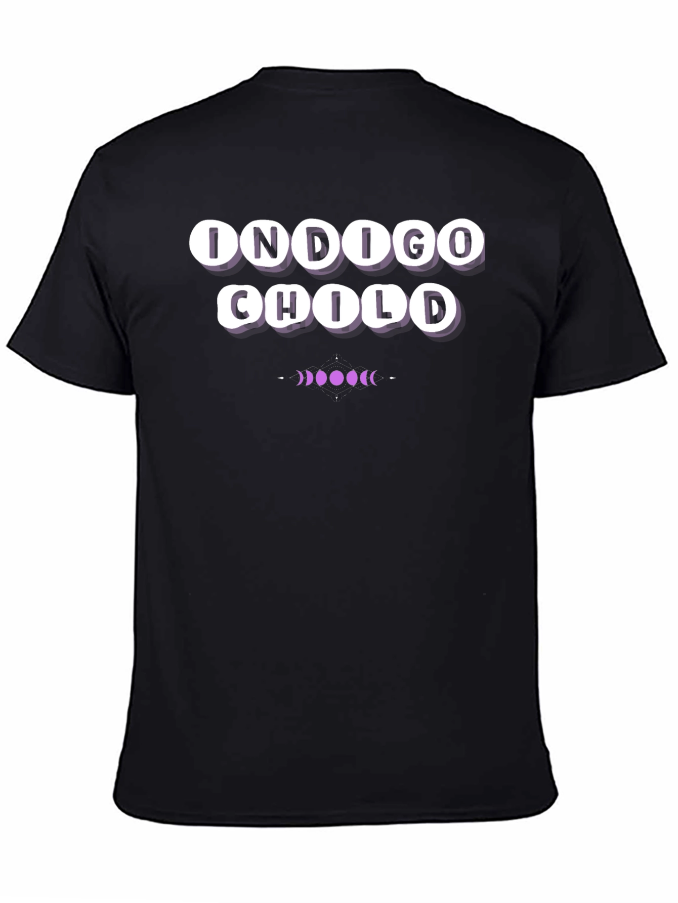 Indigo Child Graphic Tee - Black Cotton T-Shirt
