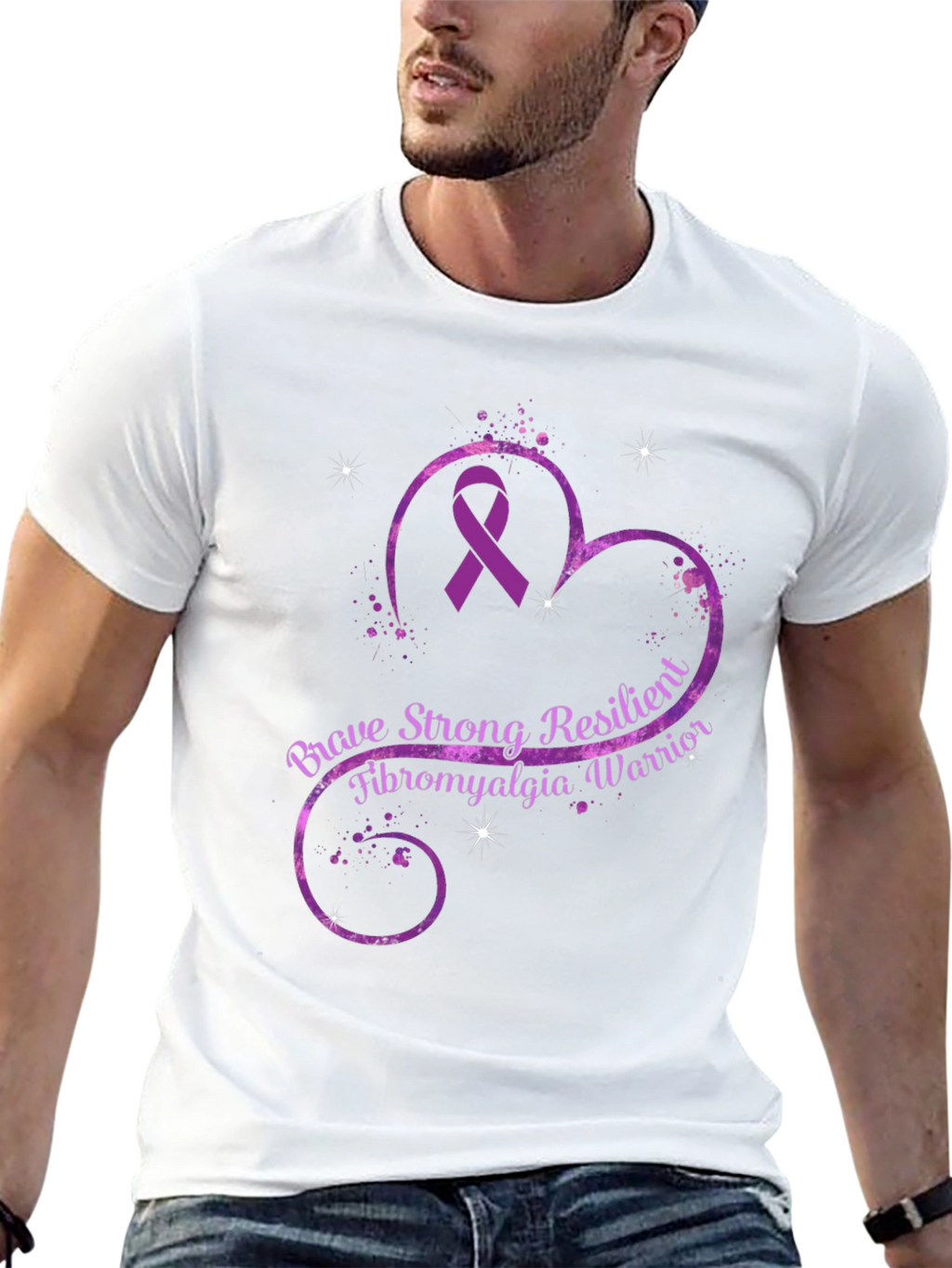 Brave Strong Fibromyalgia Warrior T-Shirt