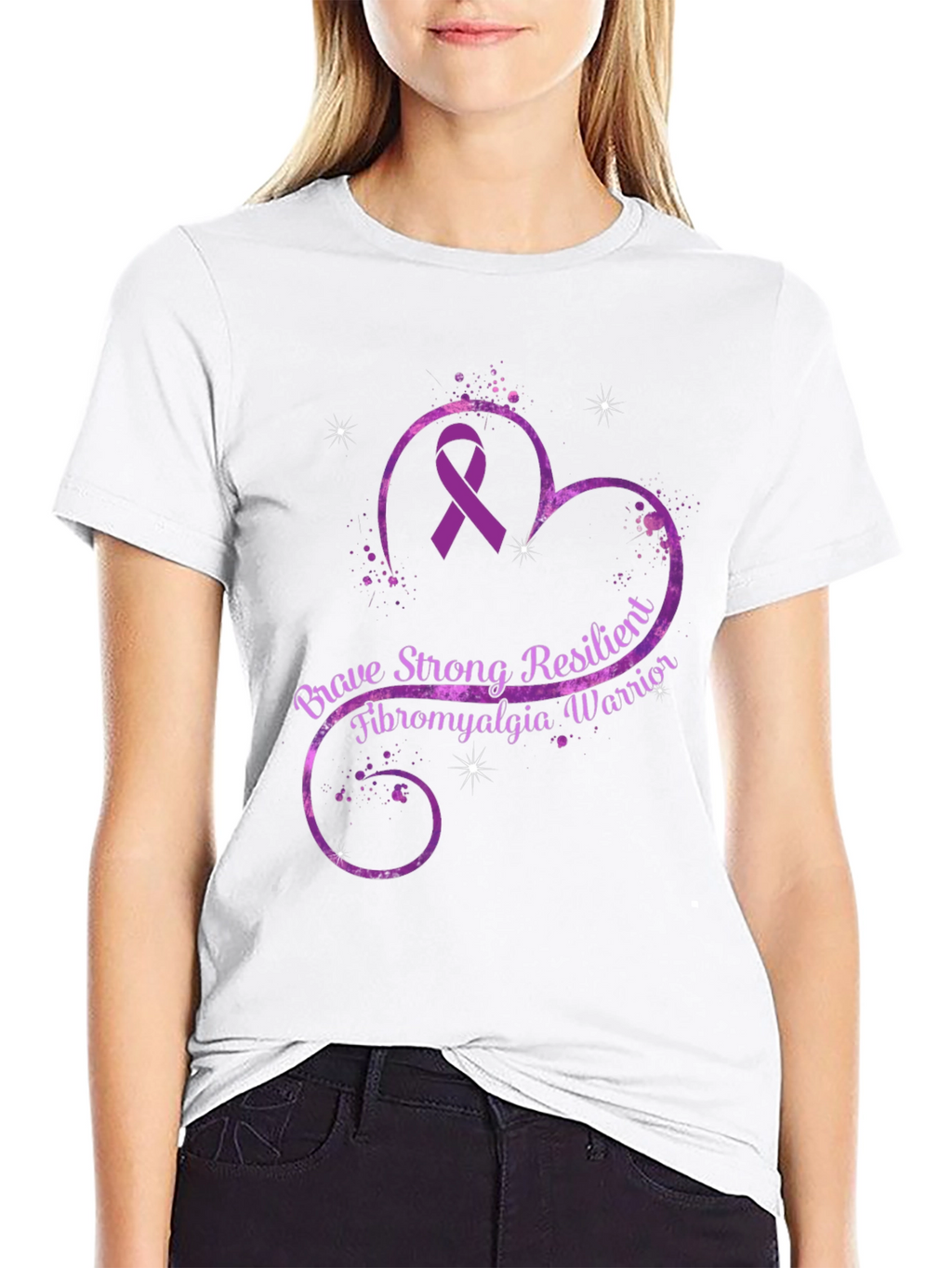 Brave Strong Fibromyalgia Warrior T-Shirt
