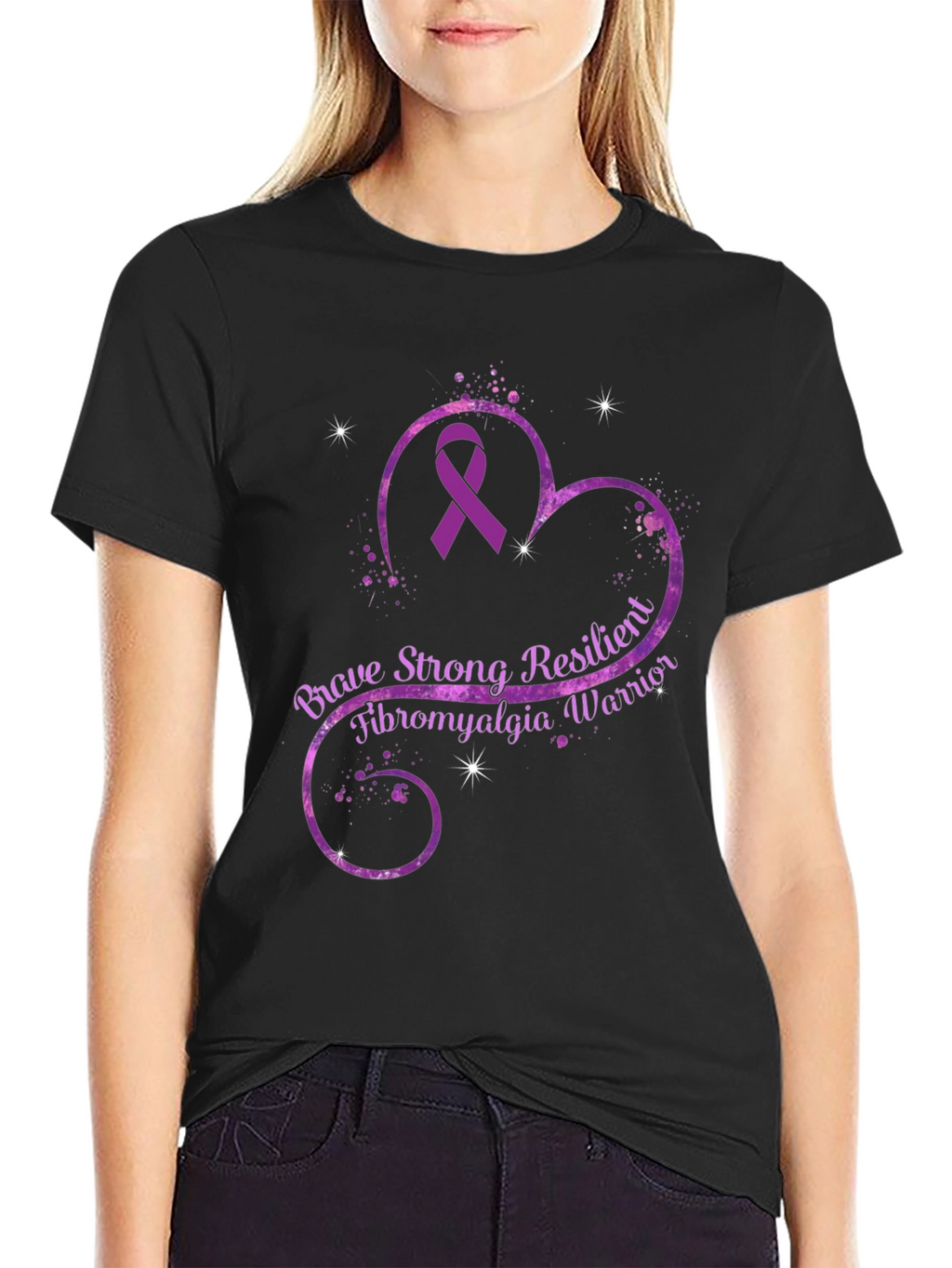 Brave Strong Fibromyalgia Warrior T-Shirt