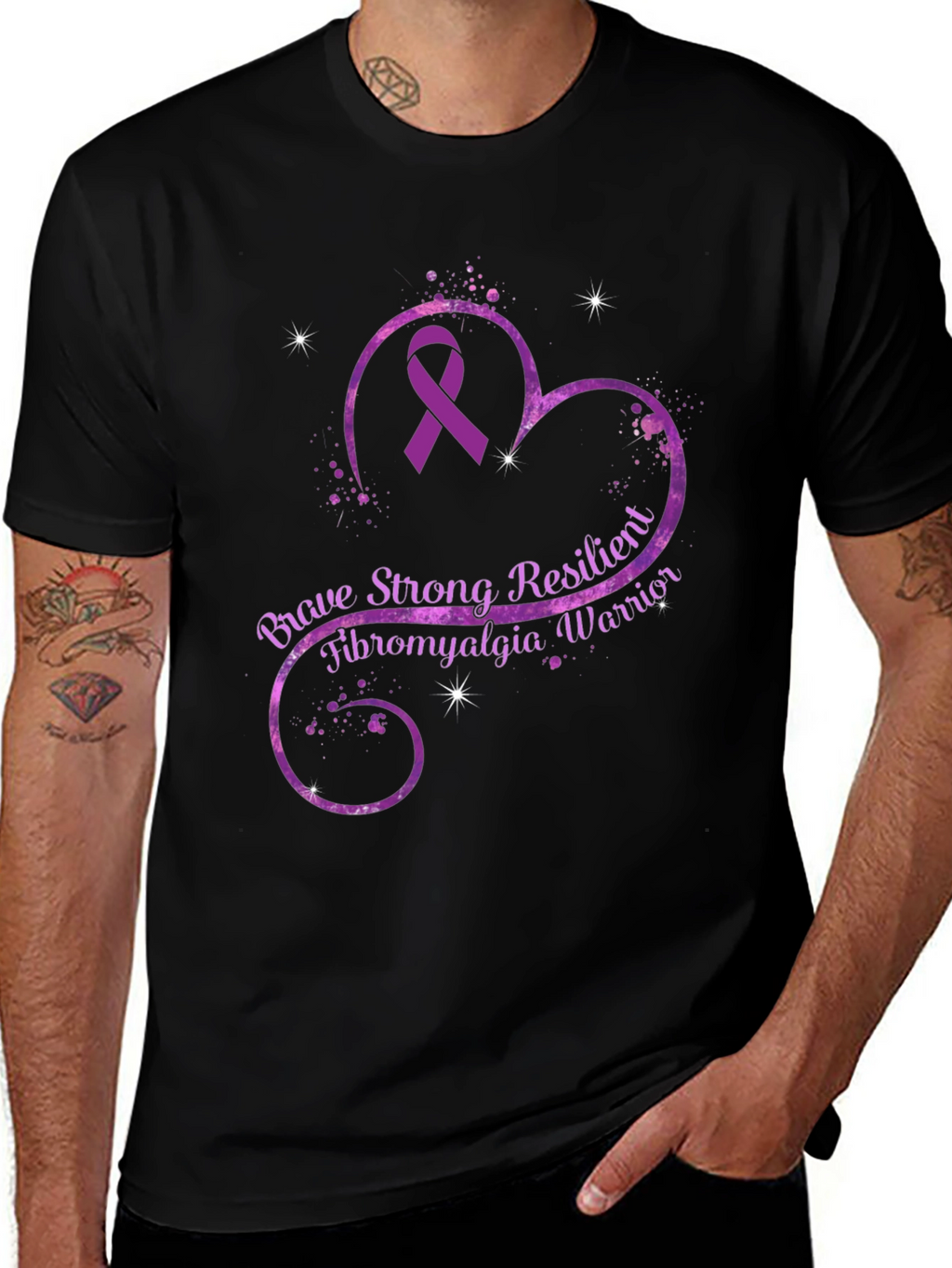 Brave Strong Fibromyalgia Warrior T-Shirt