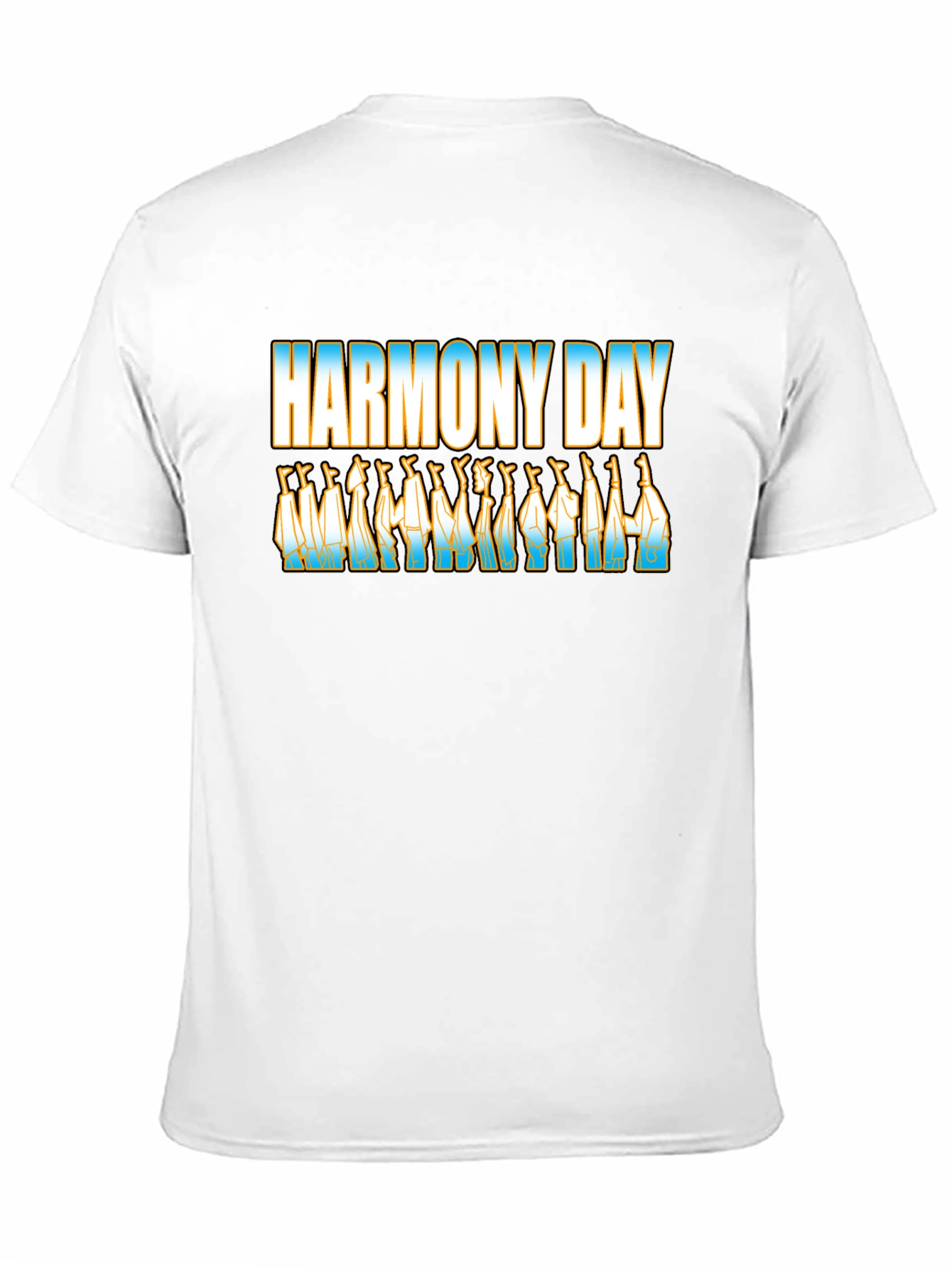 Harmony Day Black T-Shirt with Cultural Design