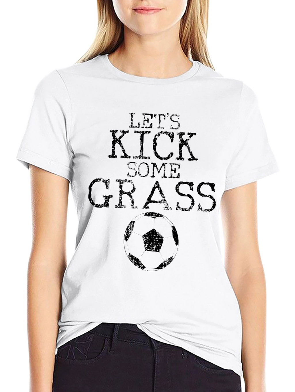 Lets Kick Some Grass Graphic T-Shirt