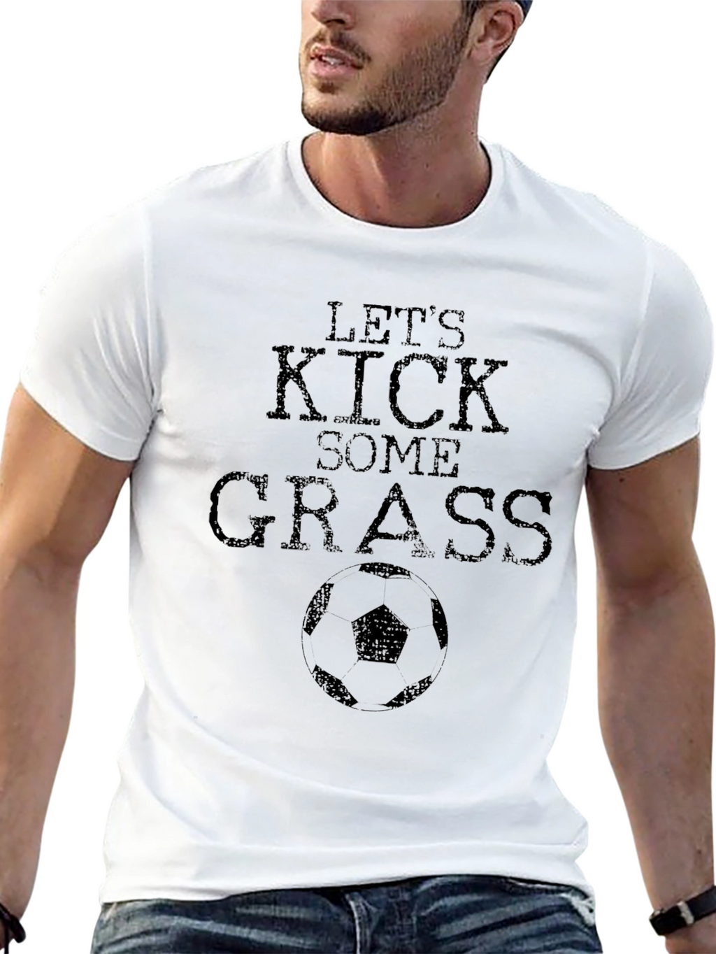 Lets Kick Some Grass Graphic T-Shirt