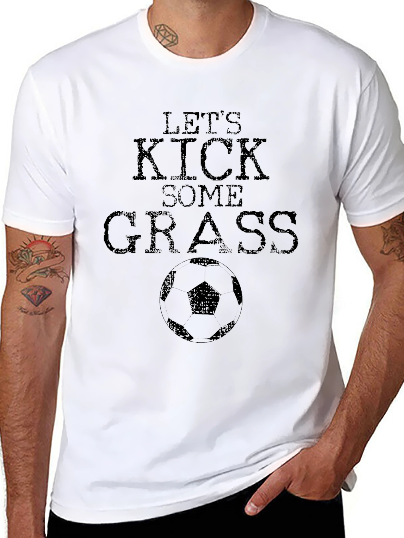 Lets Kick Some Grass Graphic T-Shirt