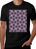 Floral Pattern T-Shirt - Mens Cotton Tee