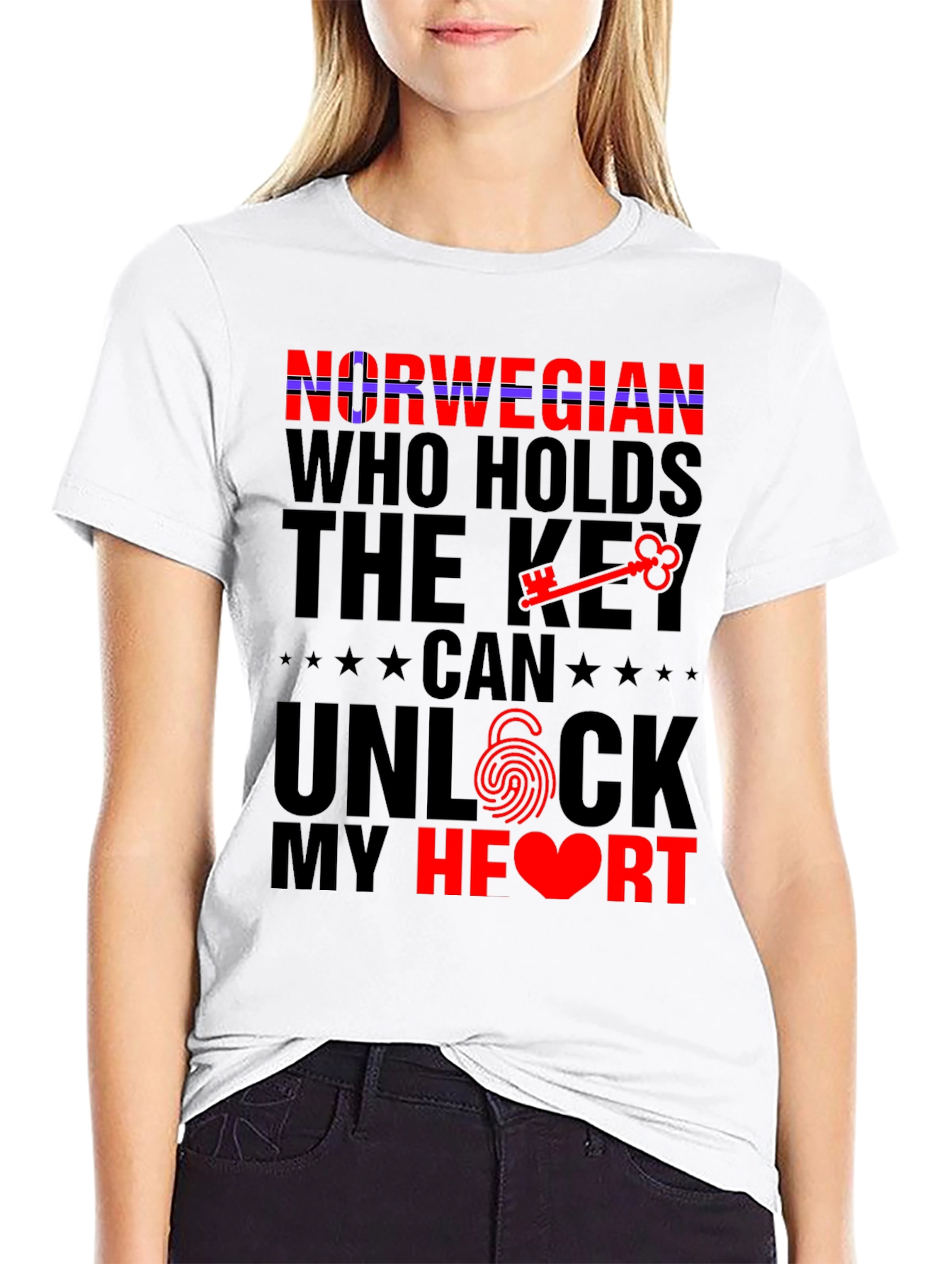 Norwegian Key to My Heart Graphic Tee