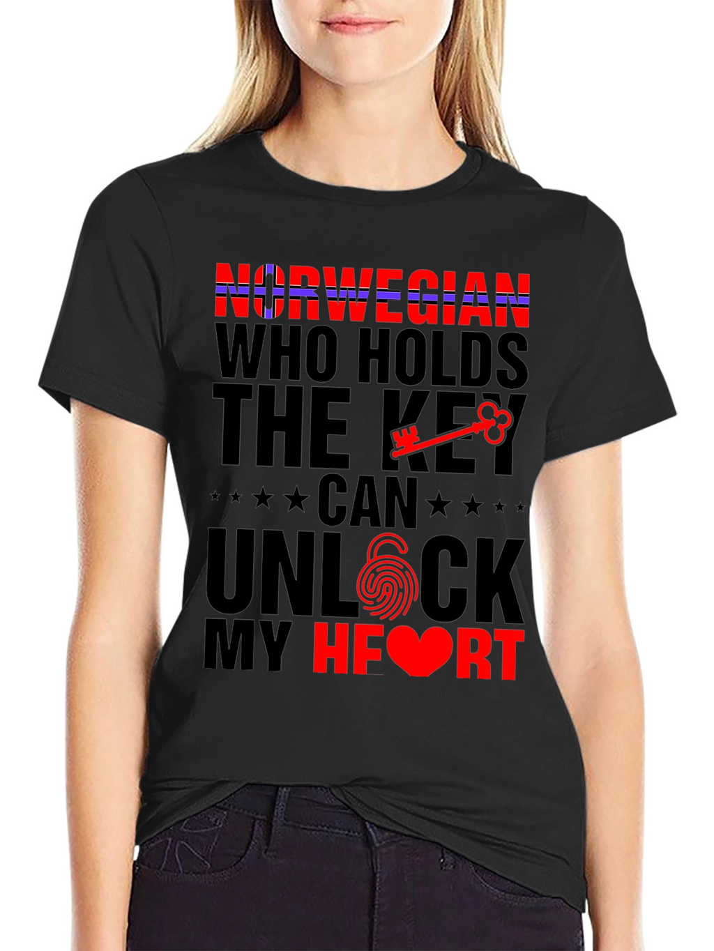 Norwegian Key to My Heart Graphic Tee