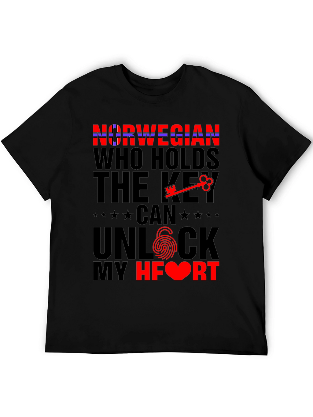 Norwegian Key to My Heart Graphic Tee