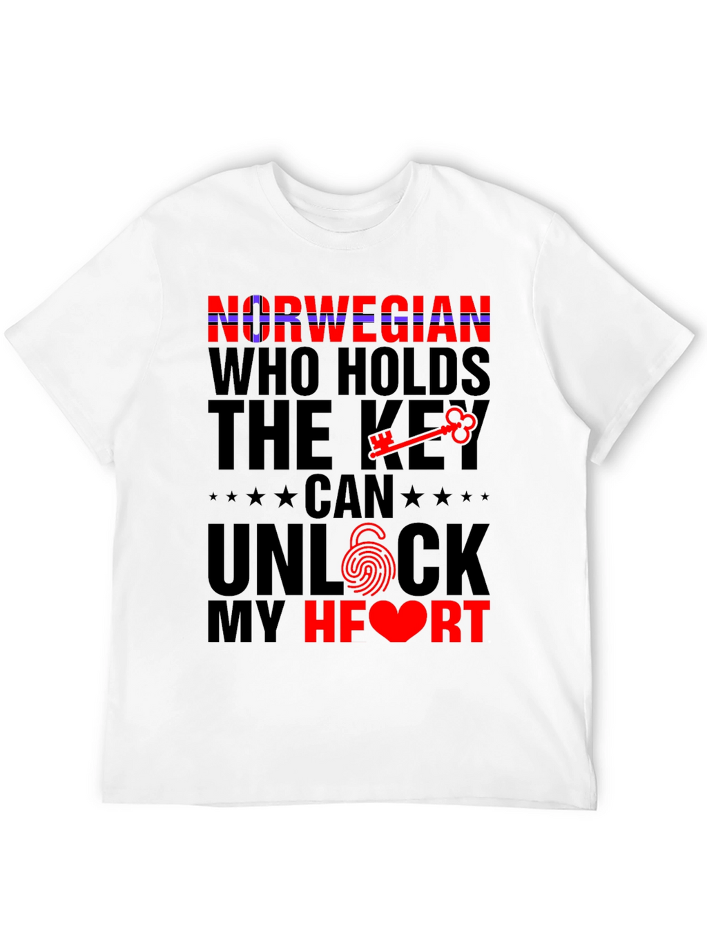 Norwegian Key to My Heart Graphic Tee
