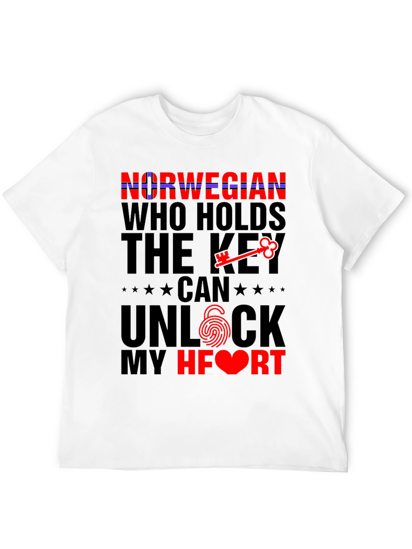 Norwegian Key to My Heart Graphic Tee