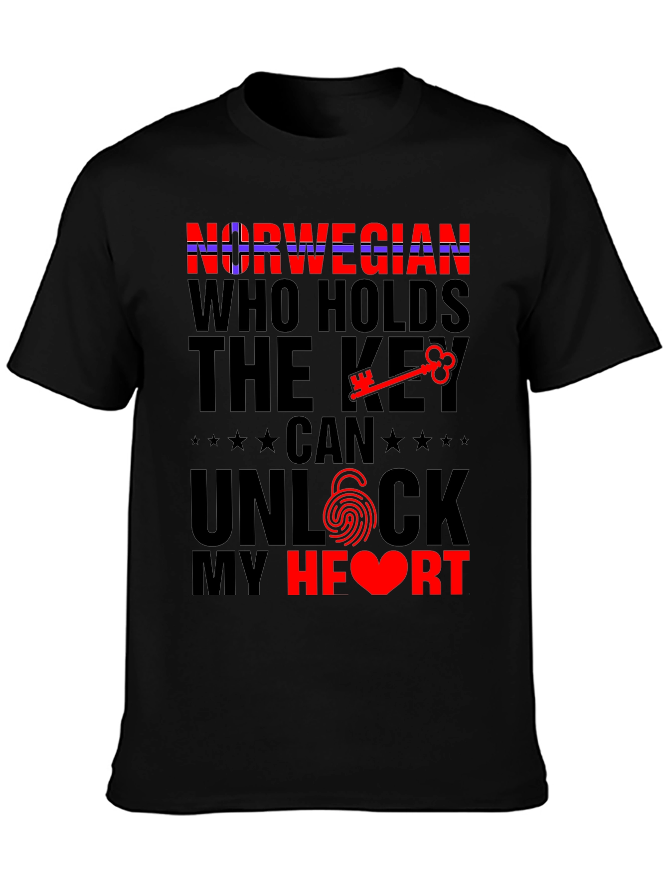 Norwegian Key to My Heart Graphic Tee