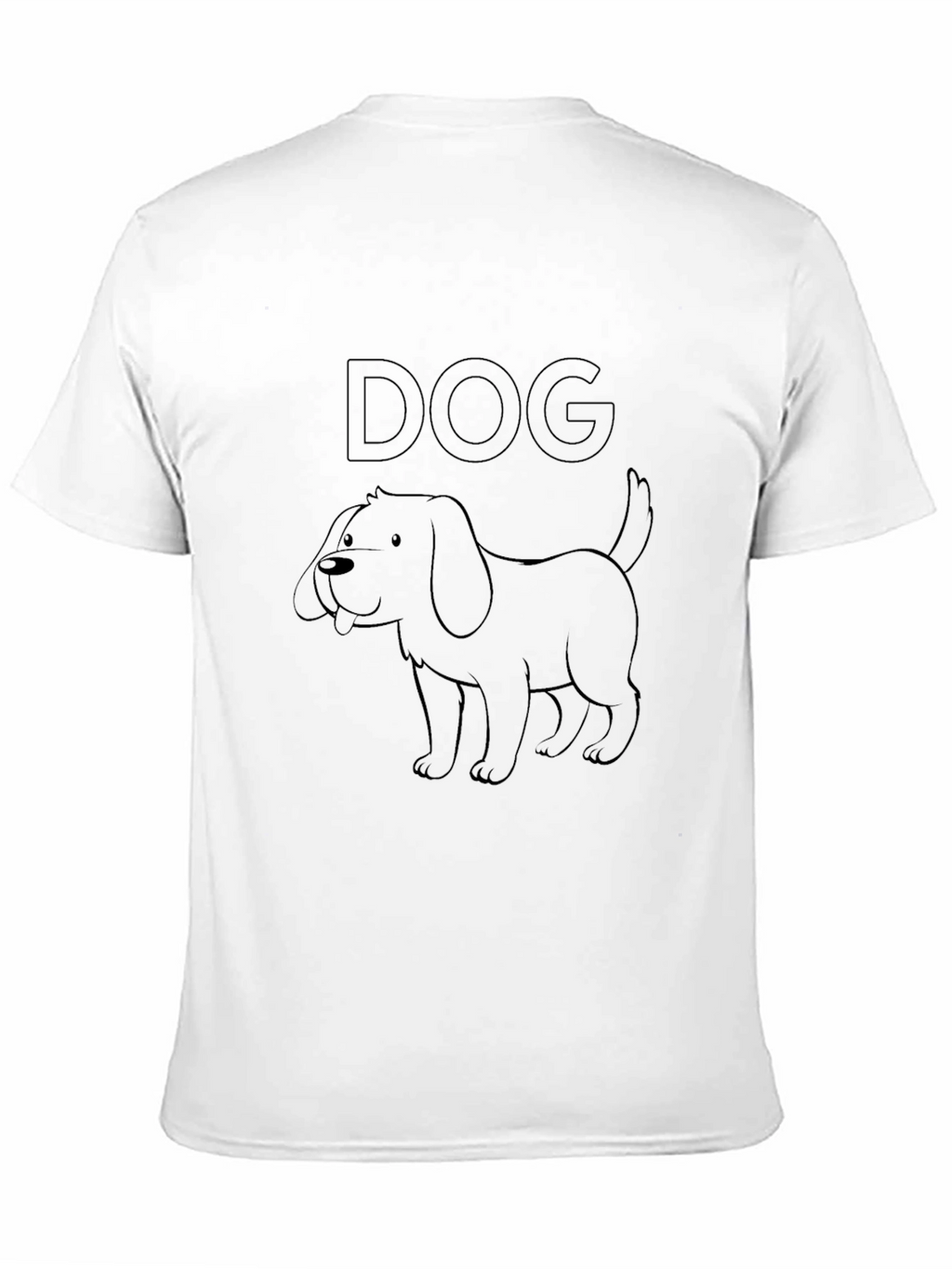 Dog Graphic T-Shirt - Casual Black Tee
