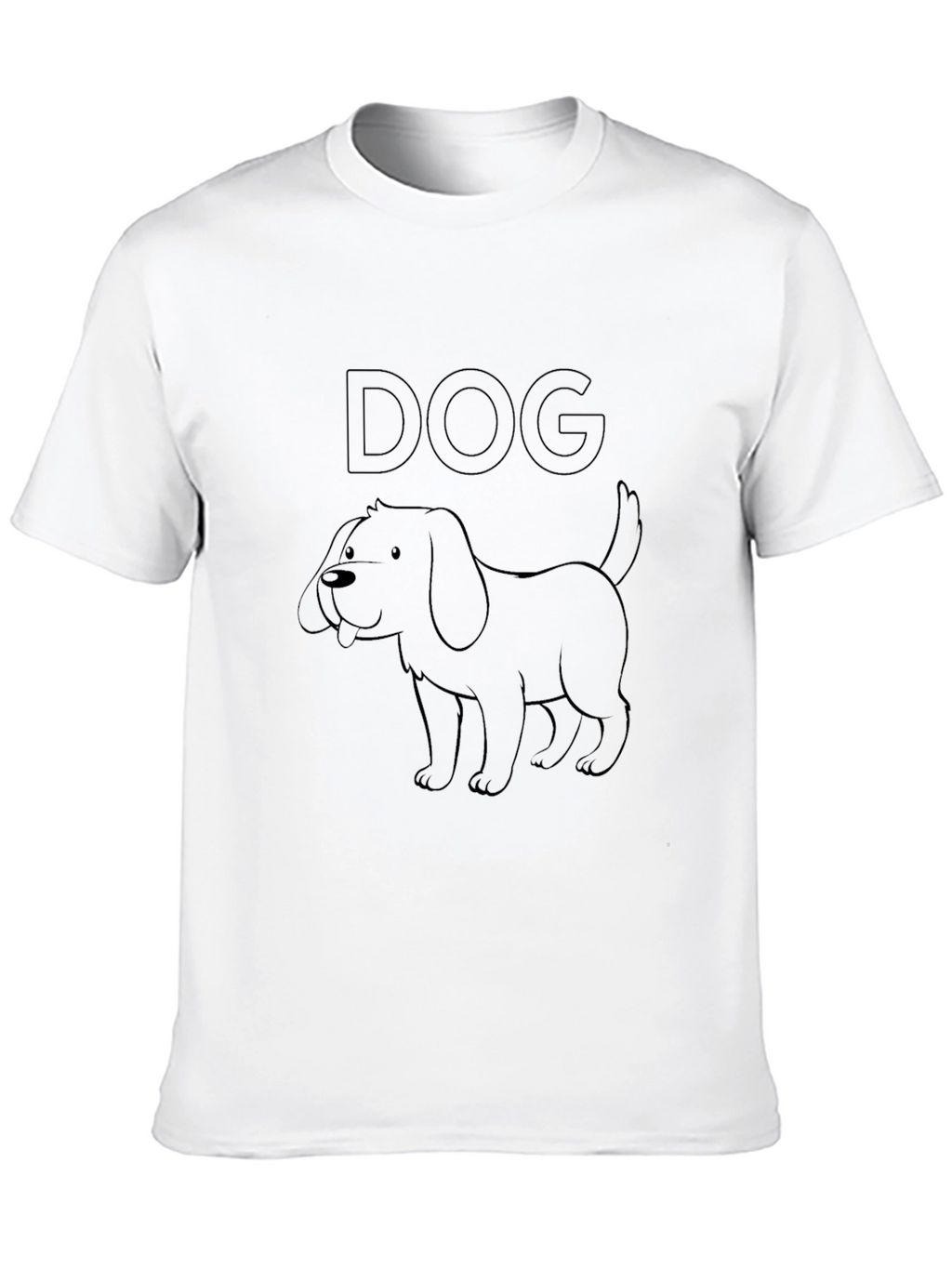 Dog Graphic T-Shirt - Casual Black Tee