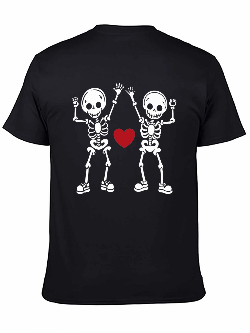 Skeleton Love Graphic Tee - Black T-Shirt