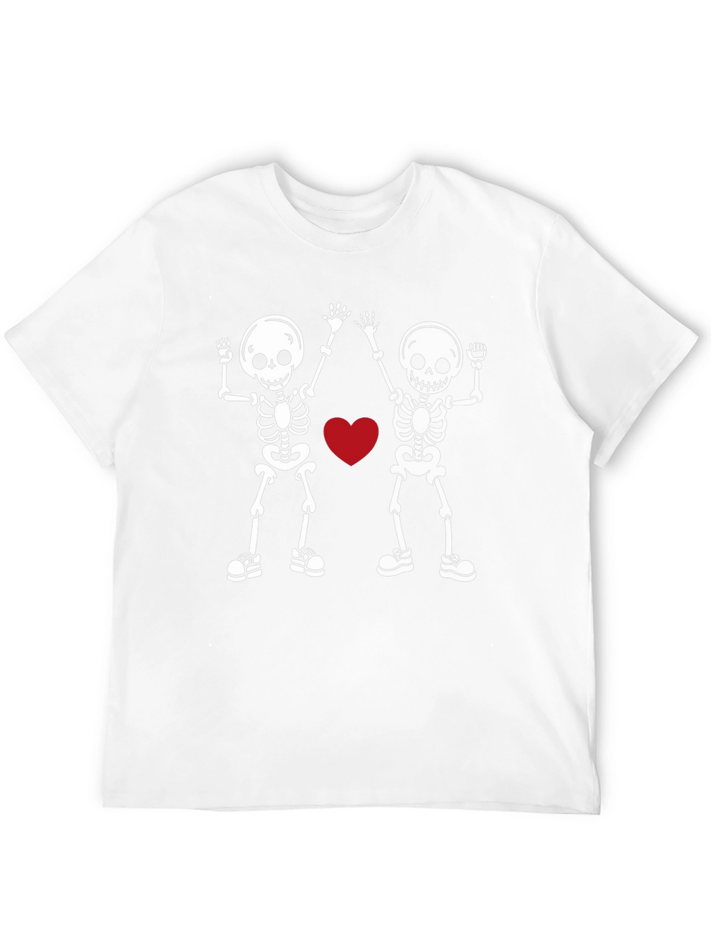 Skeleton Love Graphic Tee - Black T-Shirt