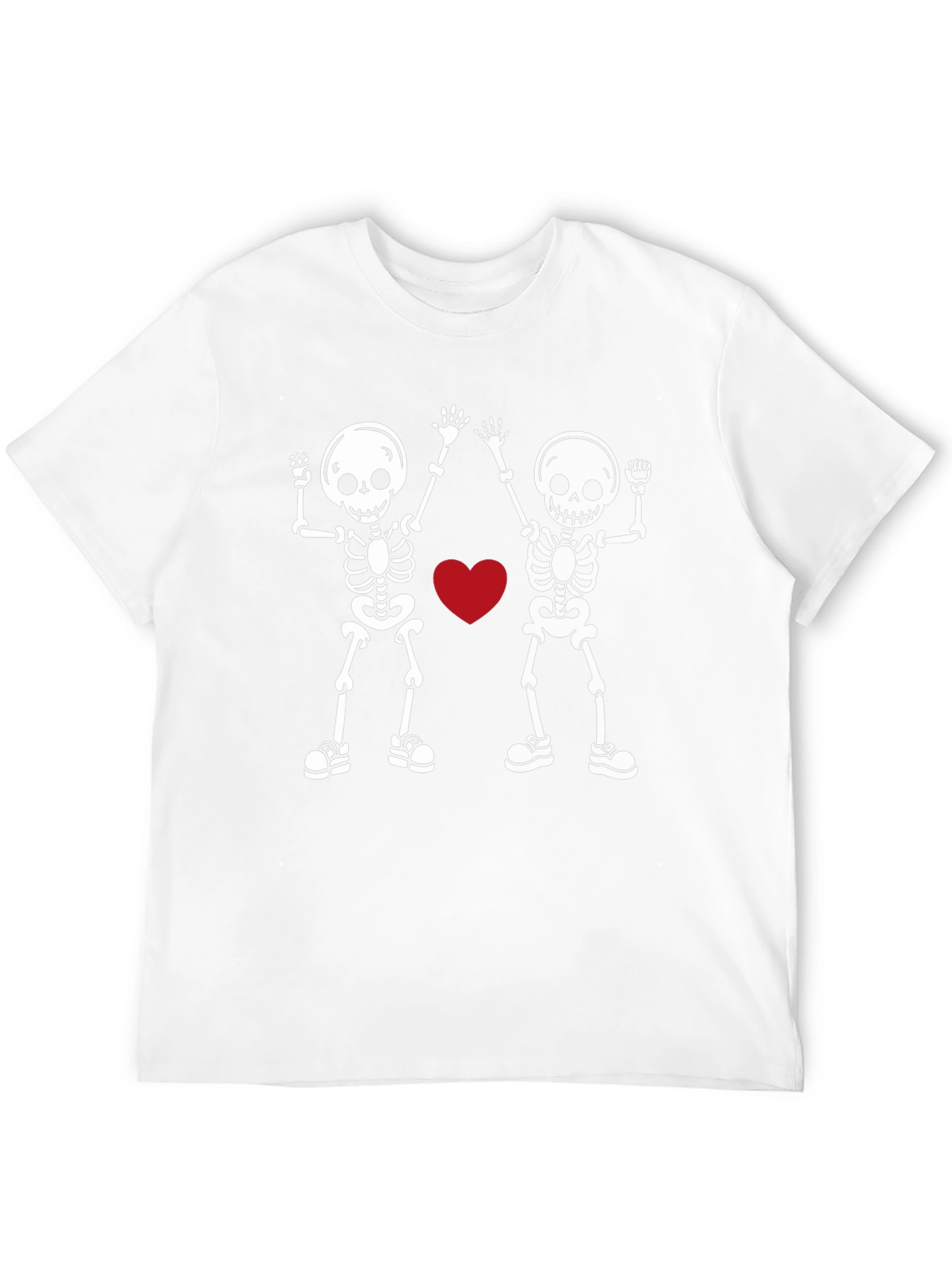Skeleton Love Graphic Tee - Black T-Shirt