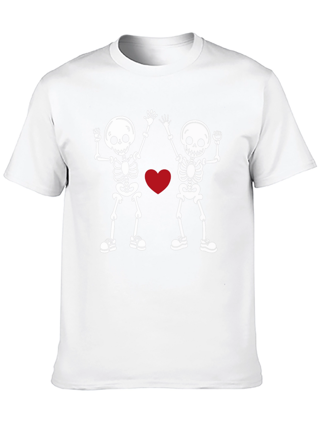 Skeleton Love Graphic Tee - Black T-Shirt