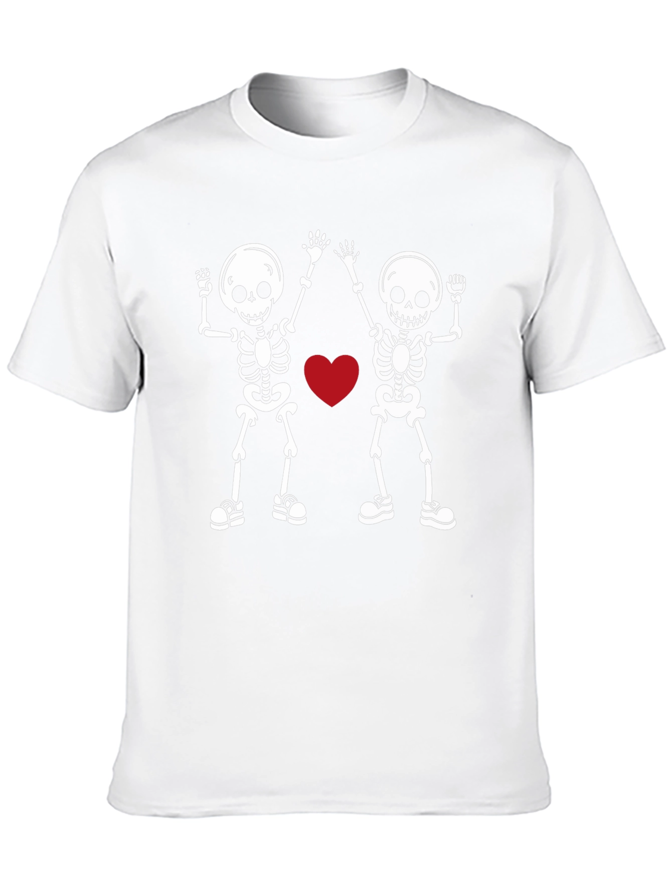 Skeleton Love Graphic Tee - Black T-Shirt