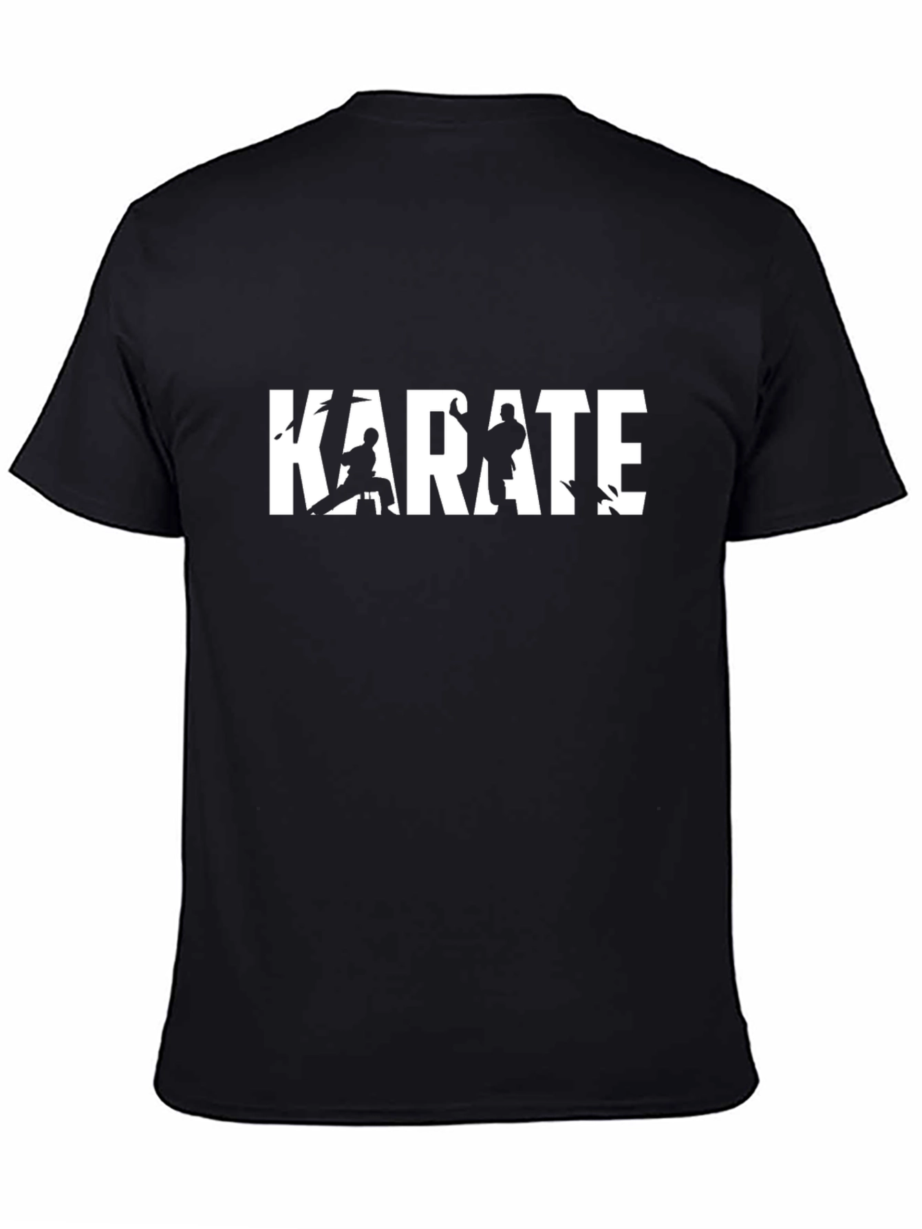 Karate Graphic Tee - Black Casual T-Shirt