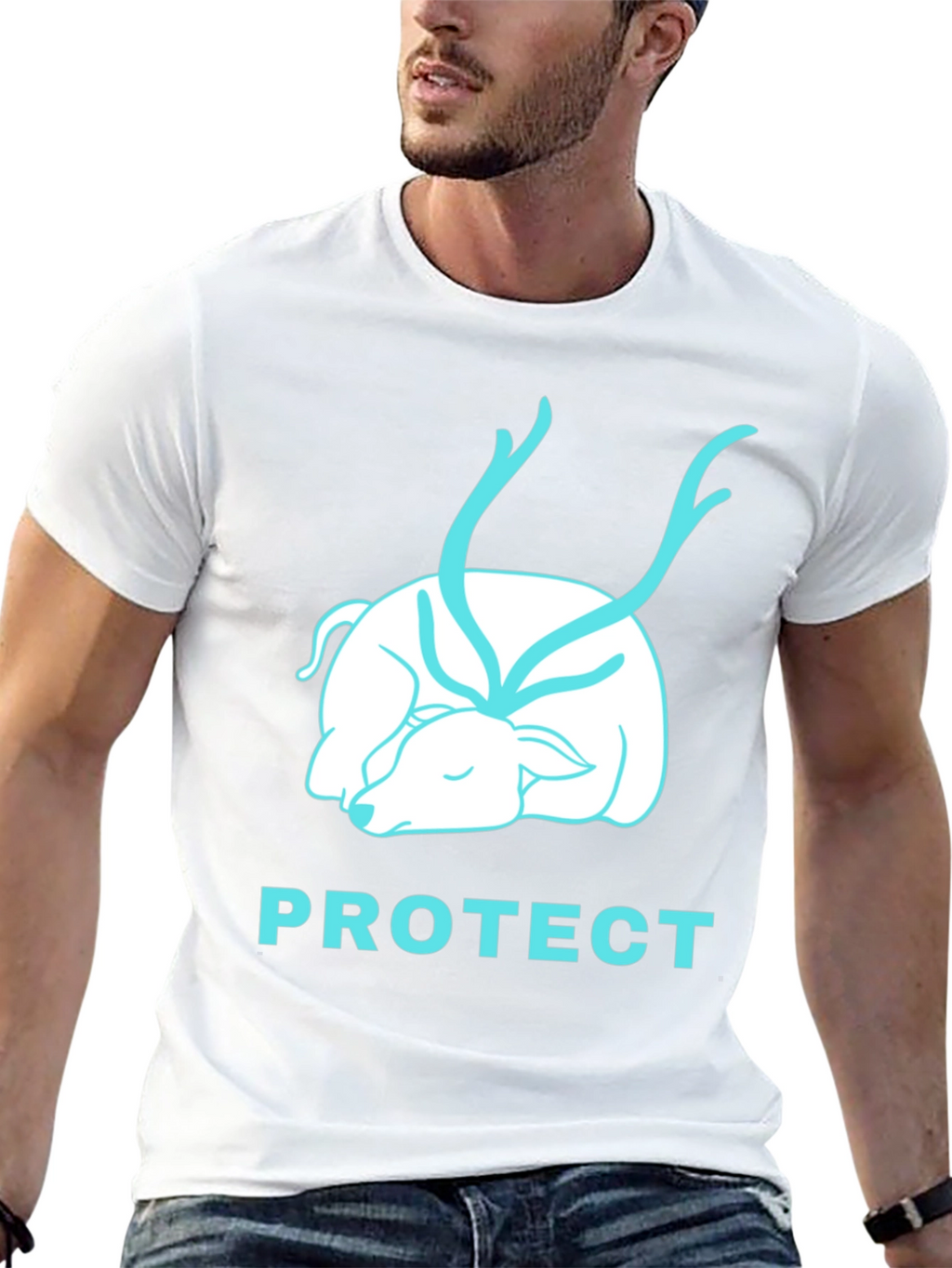 Protect Wildlife Black Graphic Tee