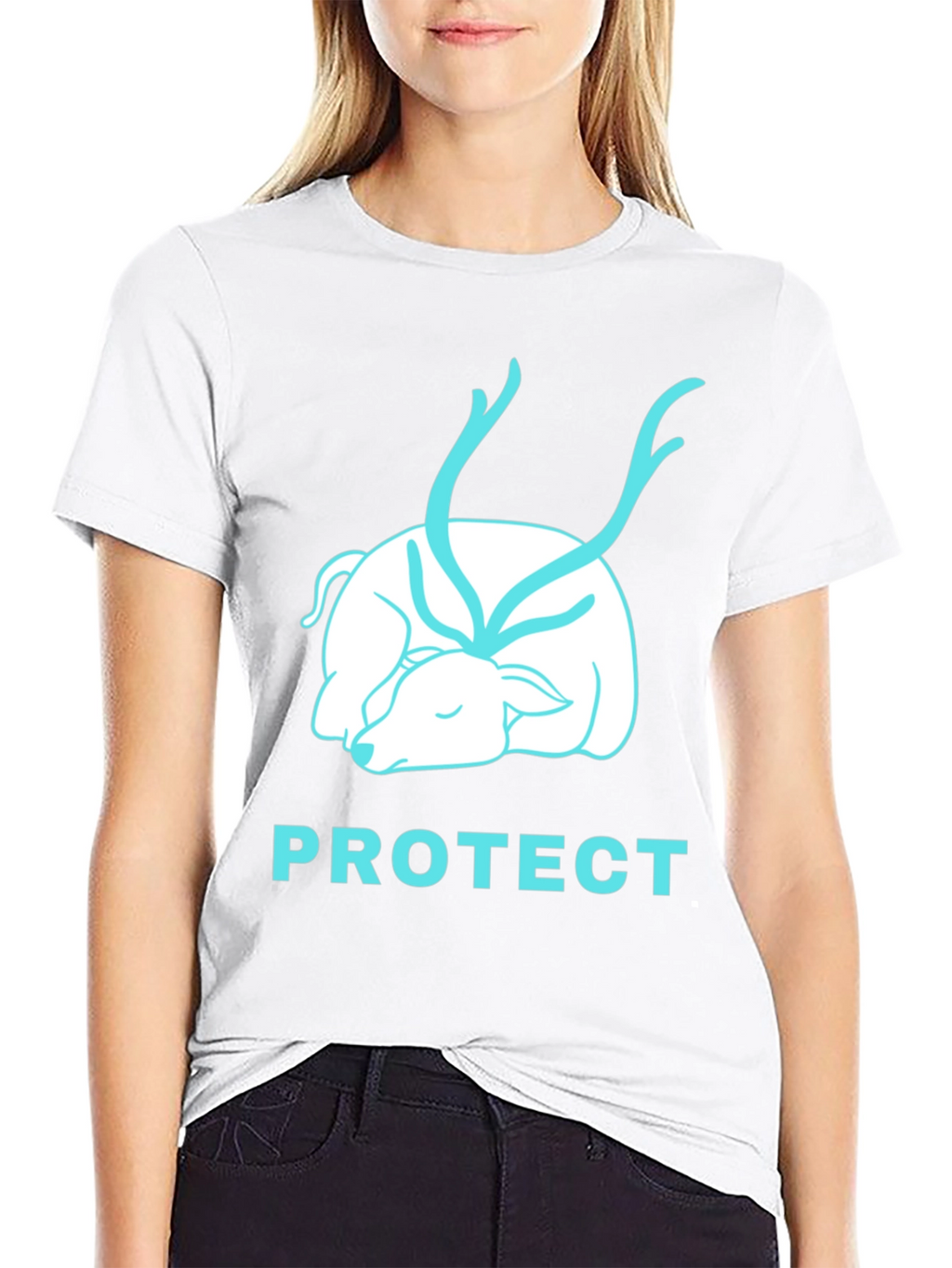 Protect Wildlife Black Graphic Tee