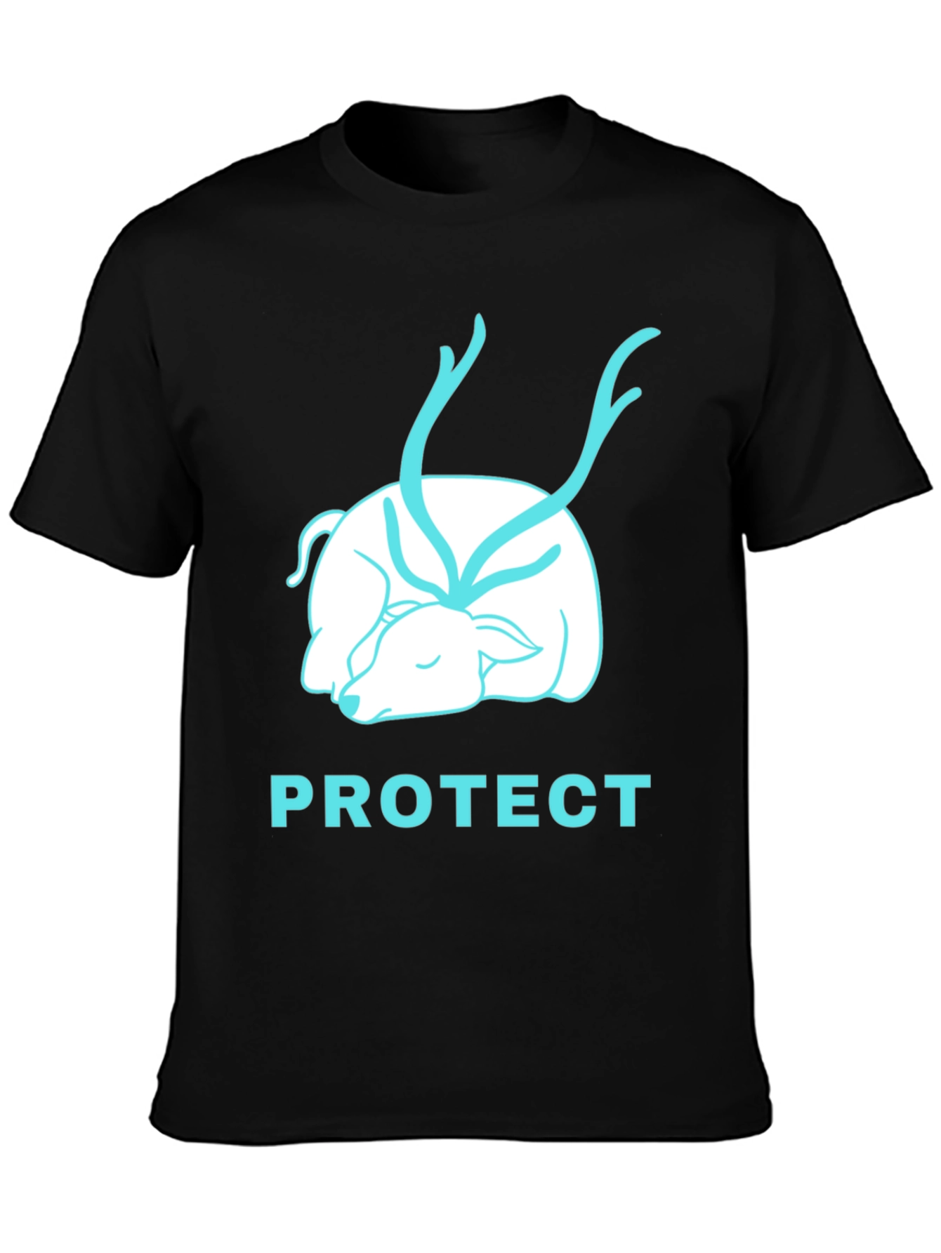 Protect Wildlife Black Graphic Tee