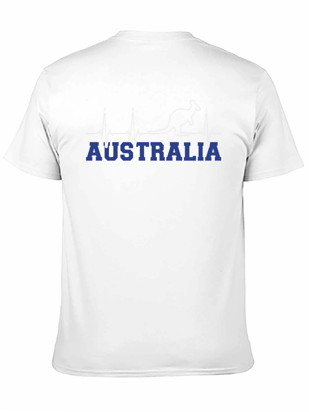 Australia Kangaroo Heartbeat Graphic T-Shirt