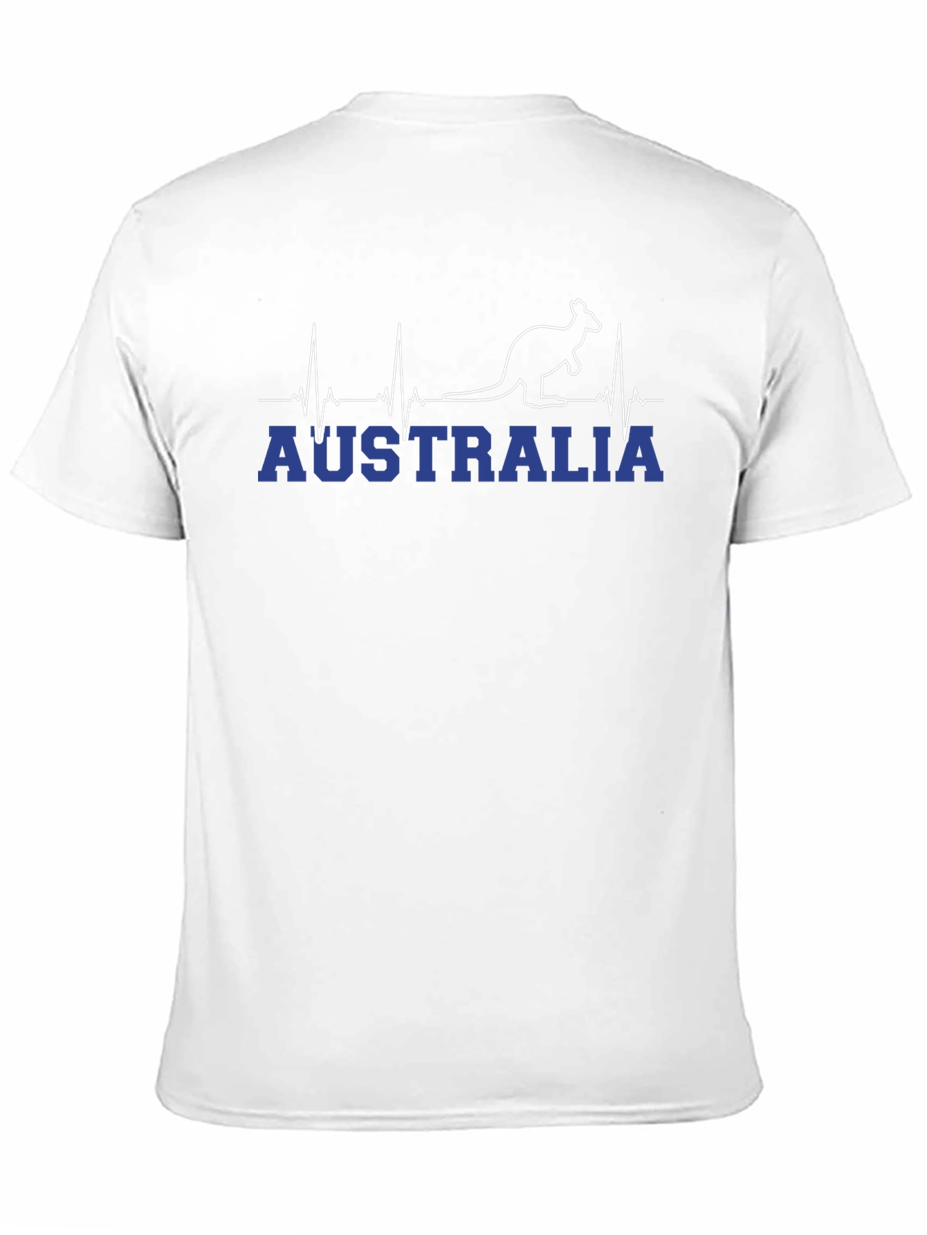Australia Kangaroo Heartbeat Graphic T-Shirt