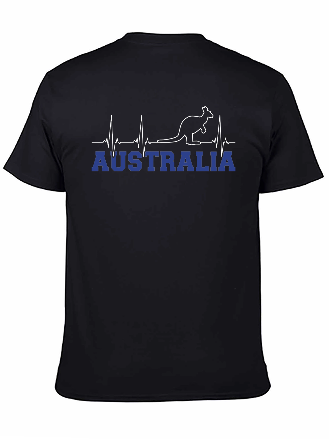 Australia Kangaroo Heartbeat Graphic T-Shirt
