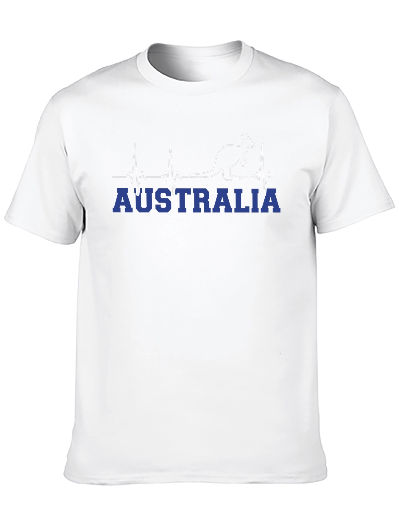 Australia Kangaroo Heartbeat Graphic T-Shirt