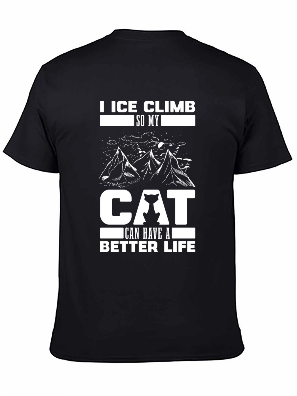 Ice Climb Cat Lover T-Shirt