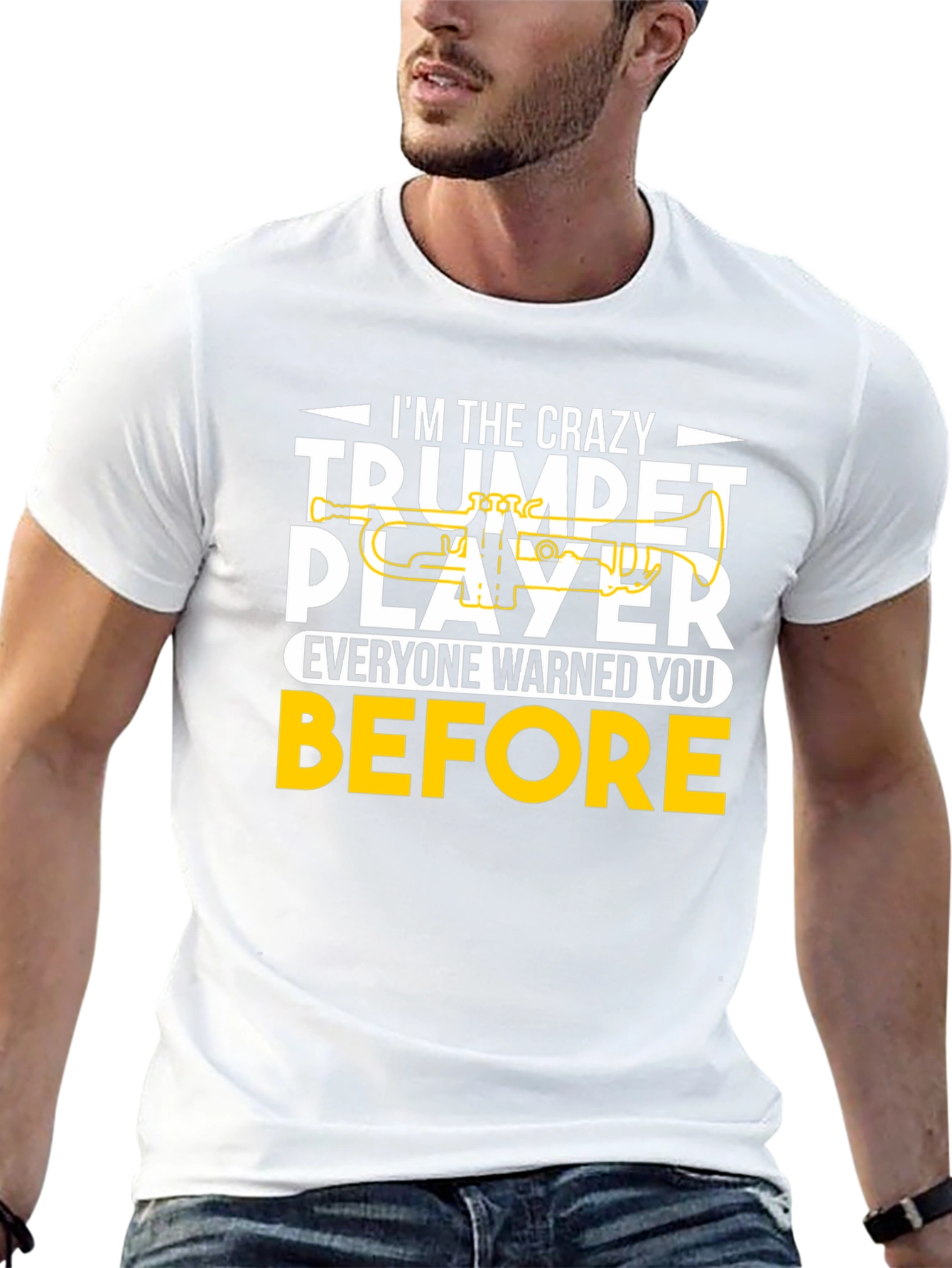 Crazy Trumpet Player Graphic Tee