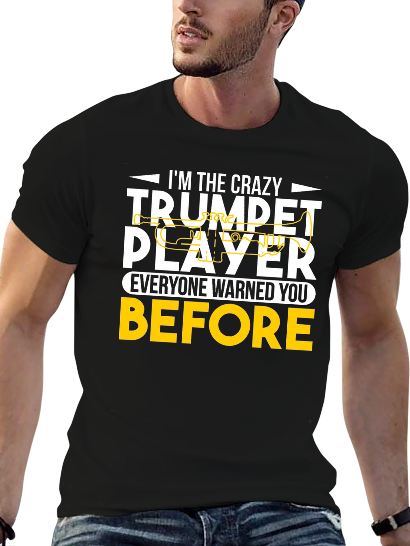 Crazy Trumpet Player Graphic Tee