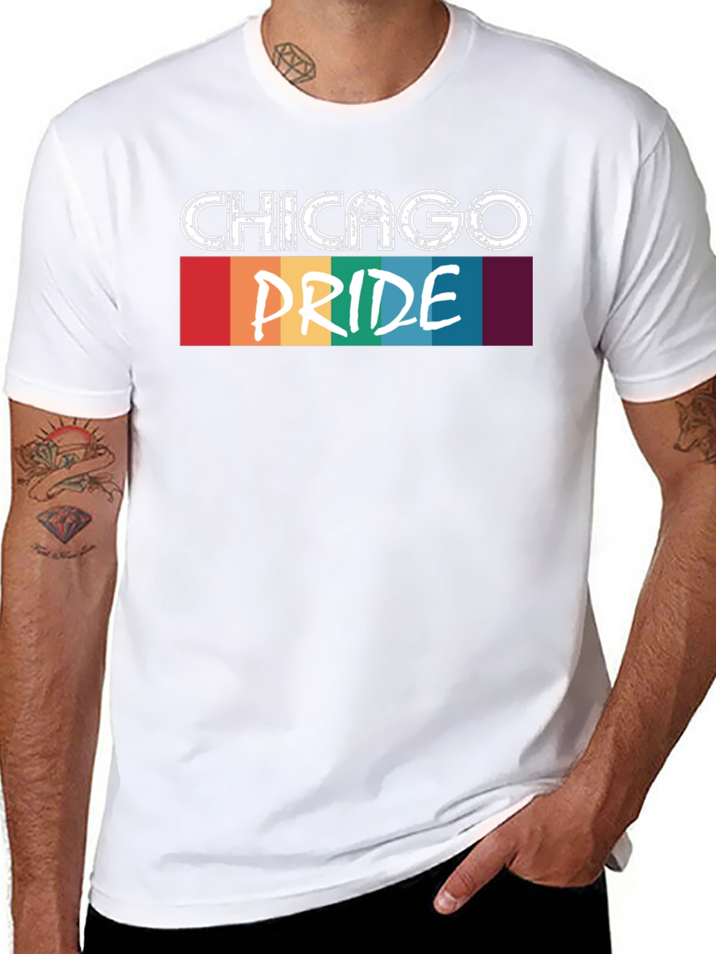 Chicago Pride Graphic Tee - LGBTQ+ Pride T-Shirt