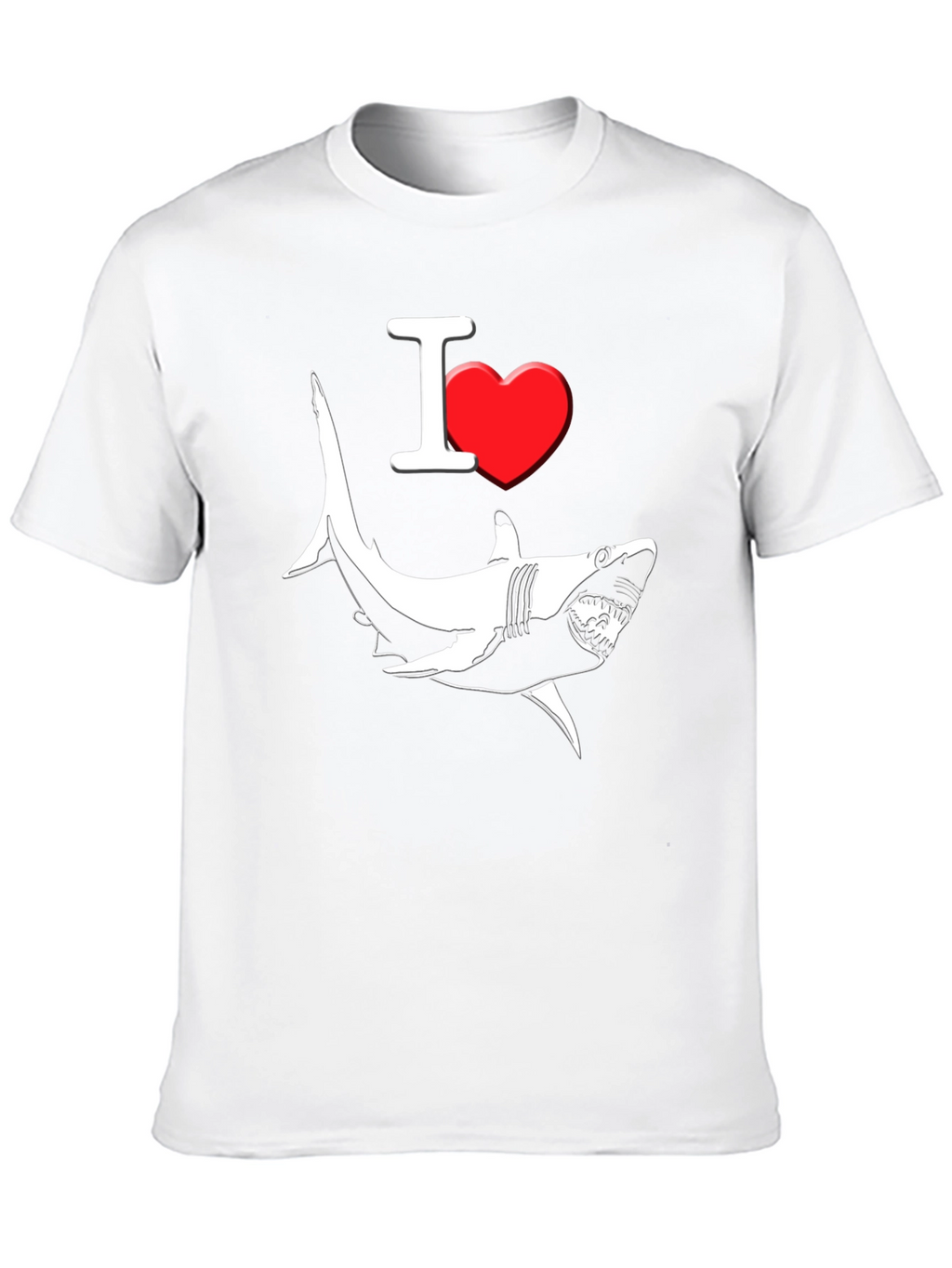 I Love Sharks Graphic T-Shirt