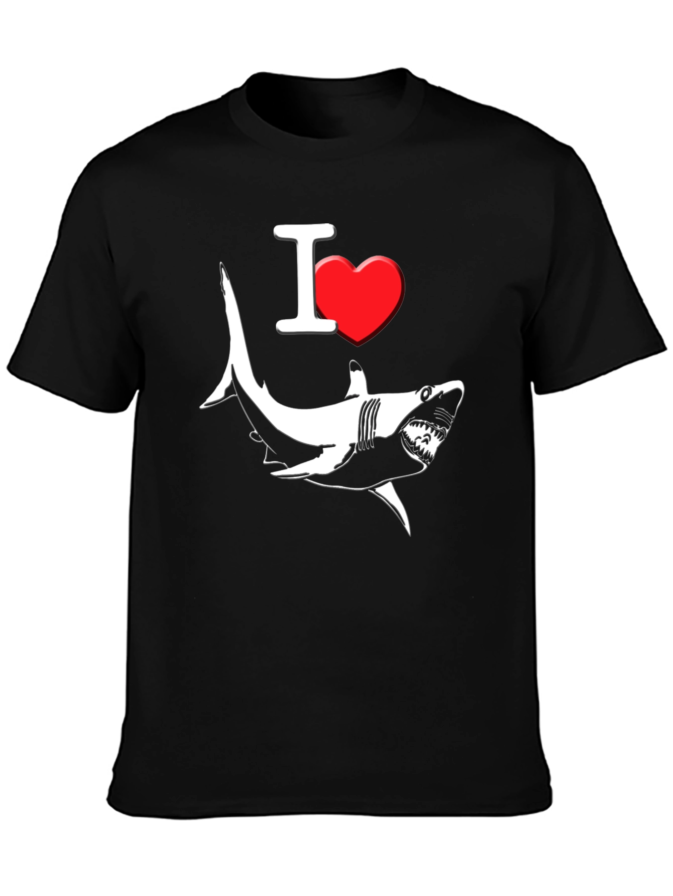 I Love Sharks Graphic T-Shirt