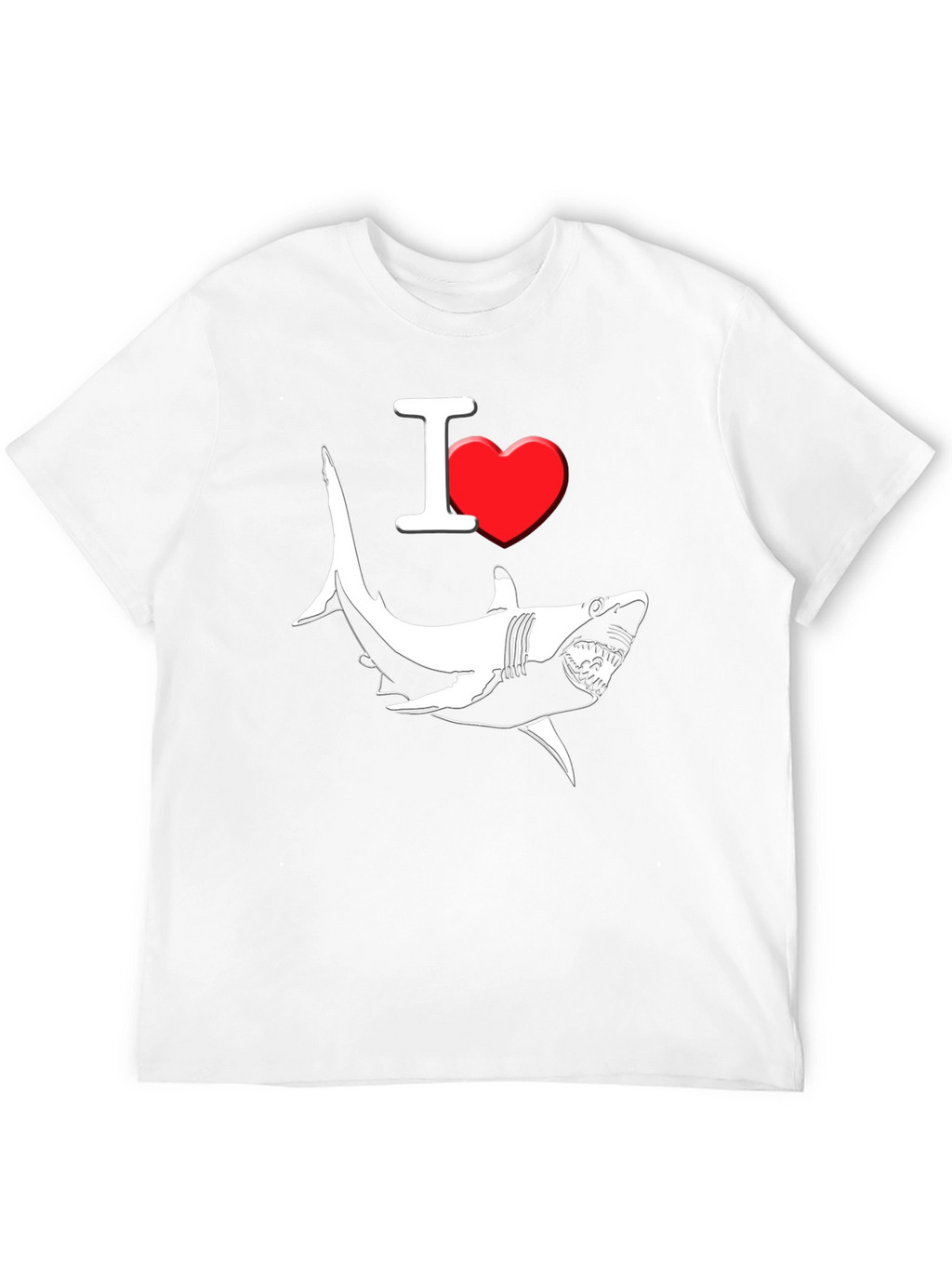 I Love Sharks Graphic T-Shirt