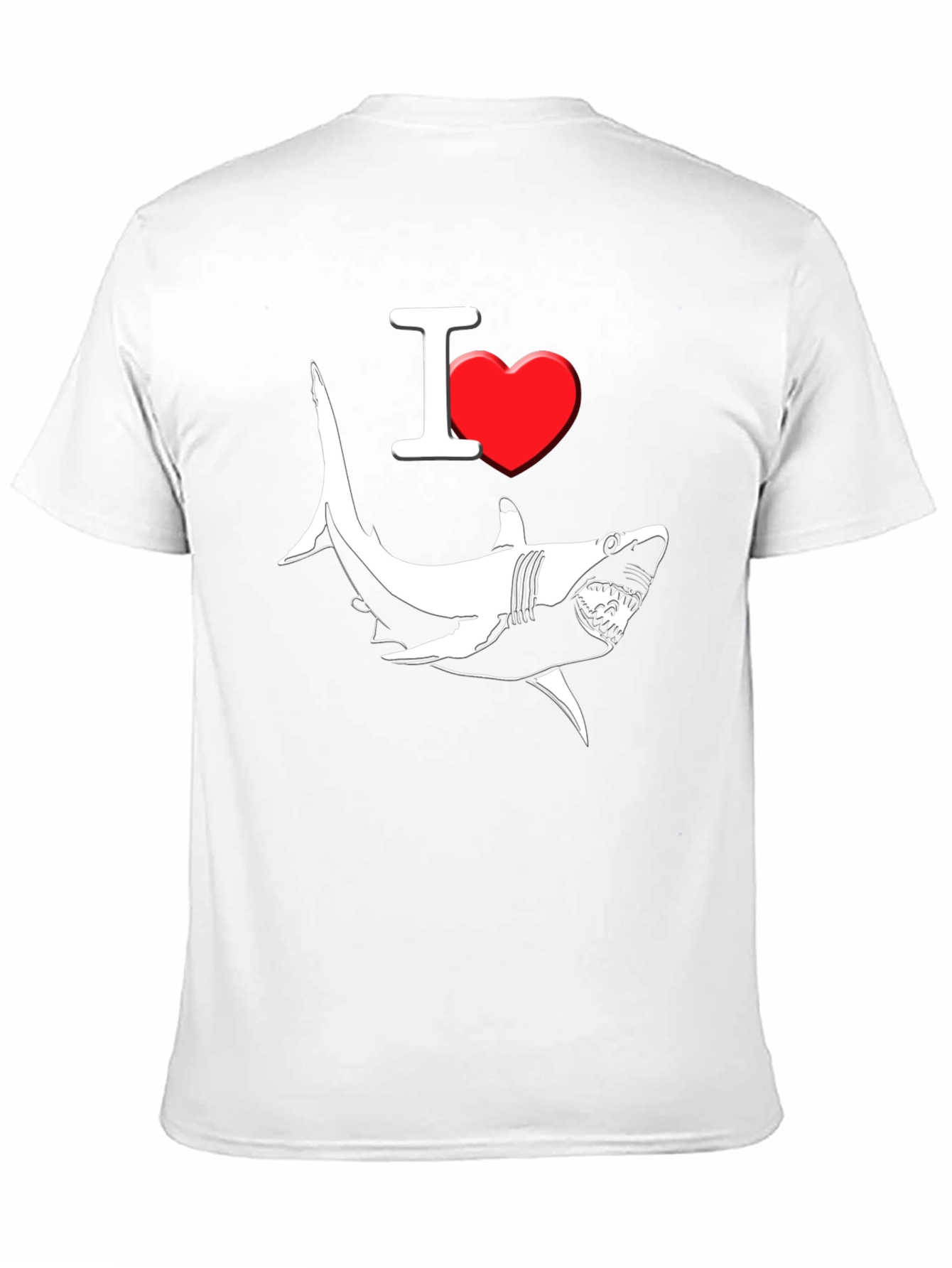 I Love Sharks Graphic T-Shirt