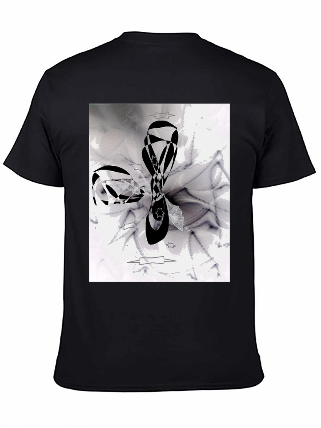 Abstract Black & White Graphic Tee