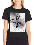 Abstract Black & White Graphic Tee