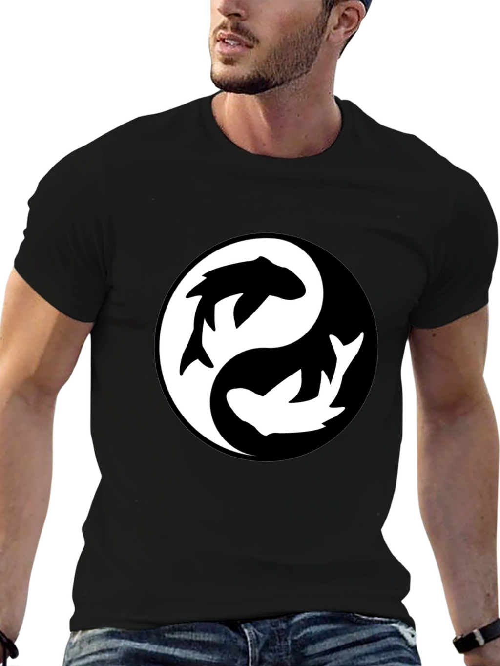 Yin Yang Koi Fish T-Shirt - Balanced Style