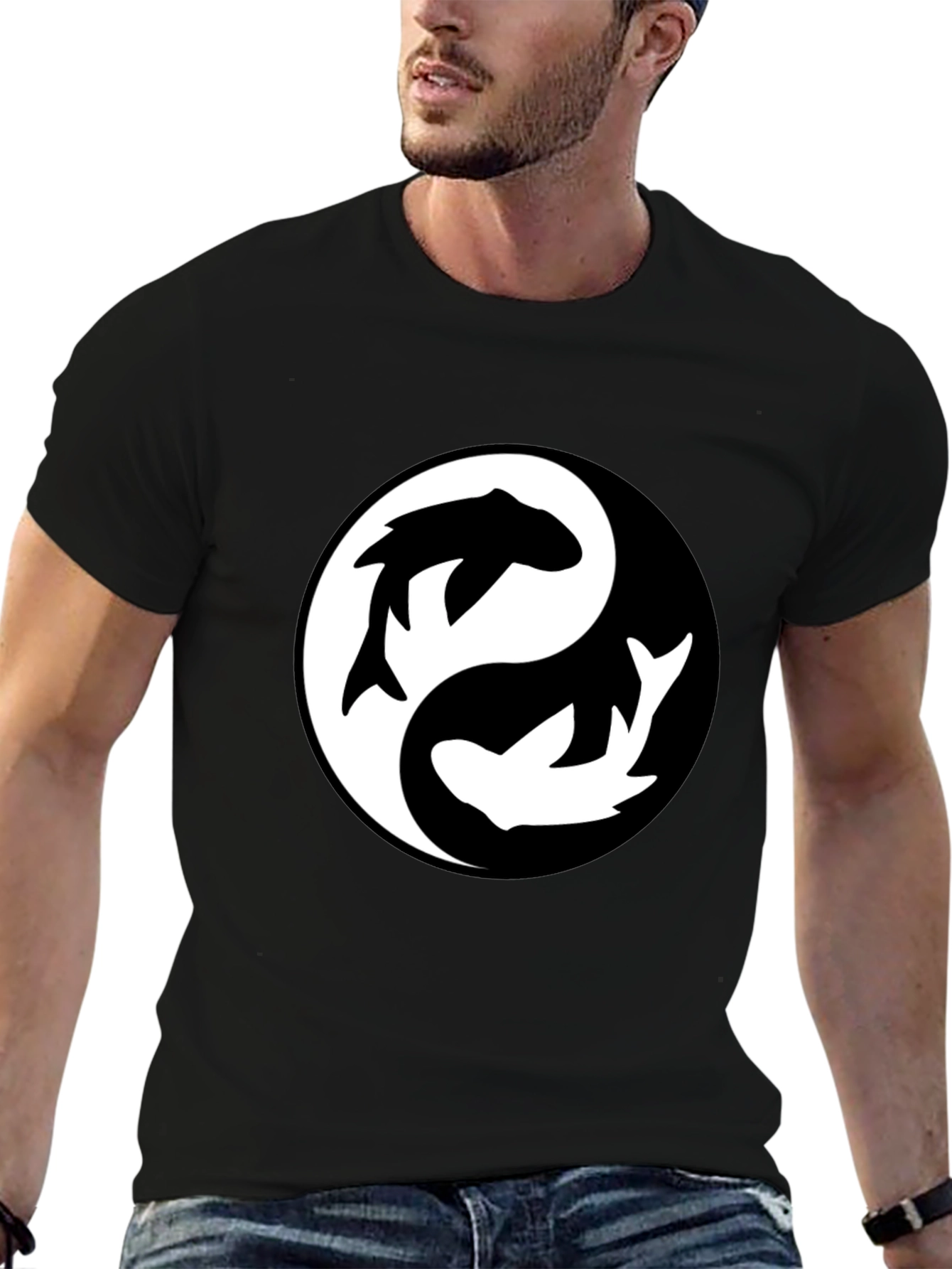 Yin Yang Koi Fish T-Shirt - Balanced Style