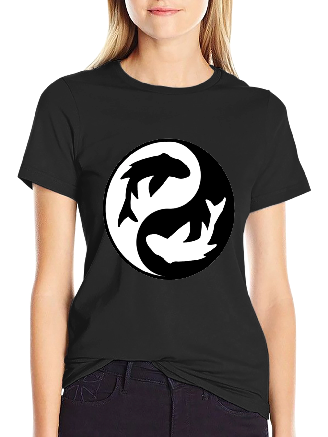 Yin Yang Koi Fish T-Shirt - Balanced Style